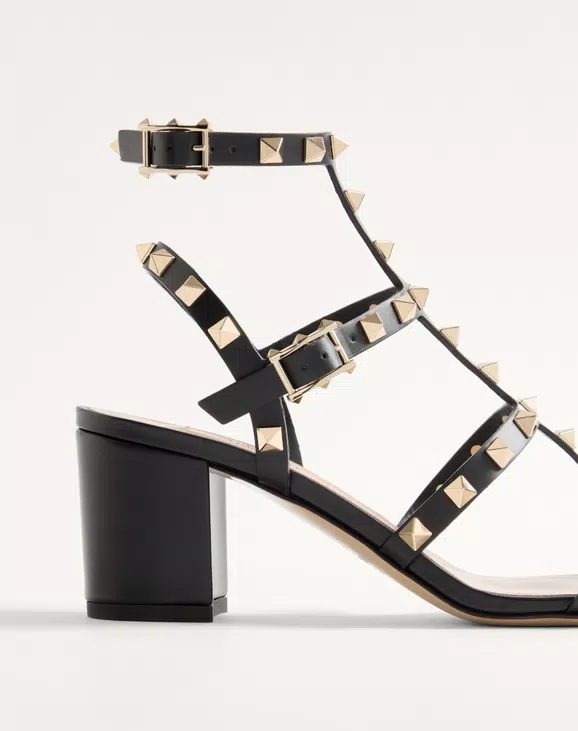 Valentino Rockstud Calfskin Ankle Strap Sandal 60 Mm - Image 2